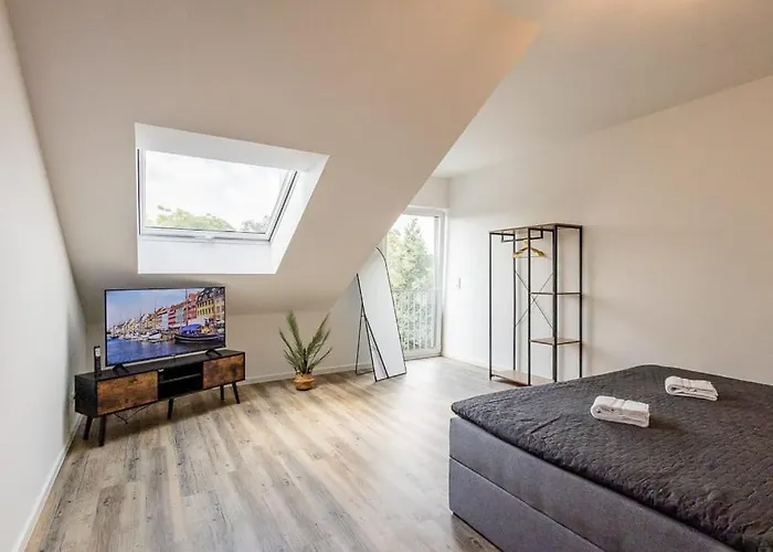 Sky Penthouse 07 I Aufzug I Tv I Terrasse I Bbq Lejlighed Hamm (North Rhine-Westphalia)