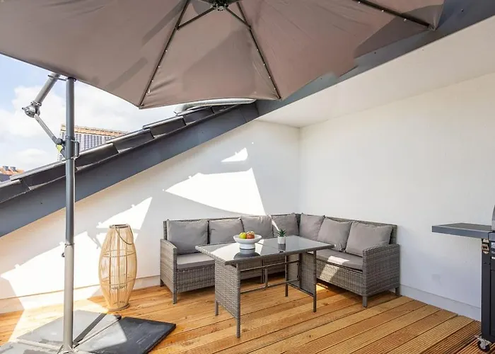 Lejlighed Sky Penthouse 07 I Aufzug I Tv I Terrasse I Bbq Hamm (North Rhine-Westphalia)